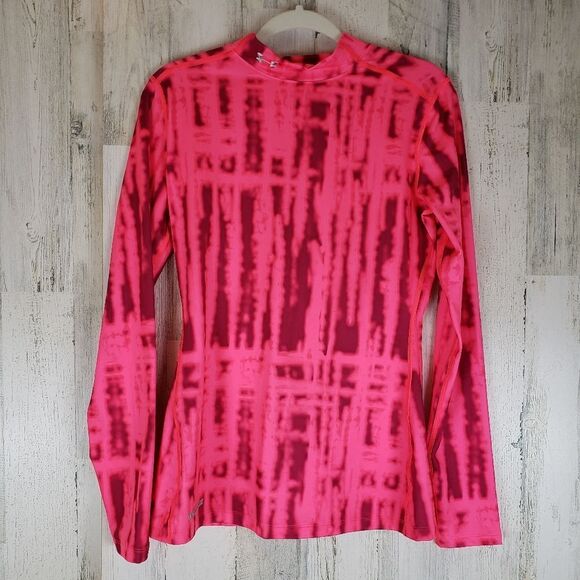 Under Armour Coldgear Mock Neck Top Sz L - Picture 1 of 8